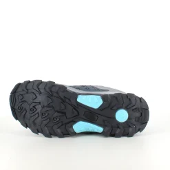 Funktionel vandresko i grå med åndbart mesh og stødabsorberende sål