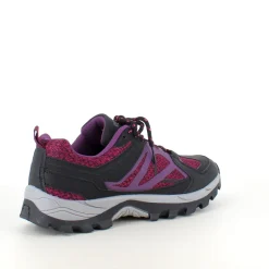 Funktionel vandresko i lilla med åndbart mesh og stødabsorberende sål