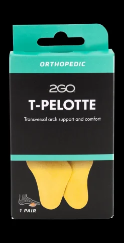 2GO t-pelotte med overside af læder