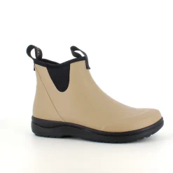 Green Comfort gummistøvle i beige med svangstøtte