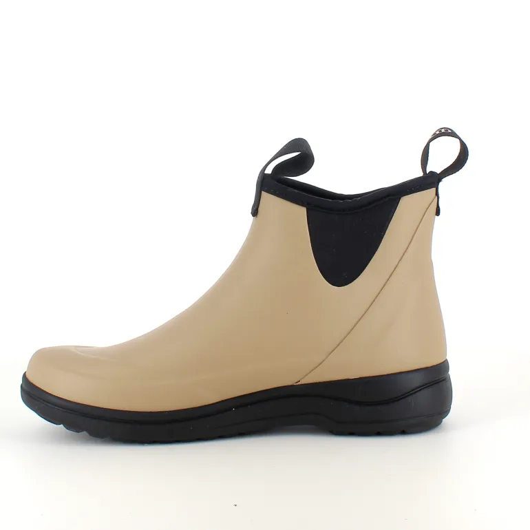 Green Comfort gummistøvle i beige med svangstøtte