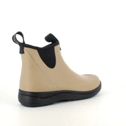 Green Comfort gummistøvle i beige med svangstøtte