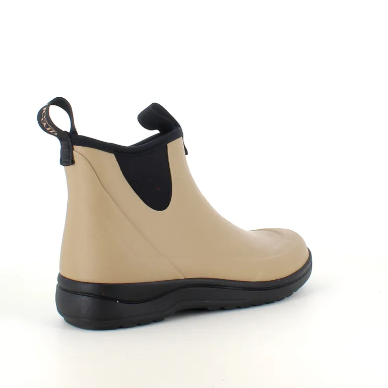Green Comfort gummistøvle i beige med svangstøtte