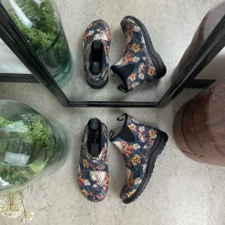 Green Comfort gummistøvle i tigerprint med svangstøtte