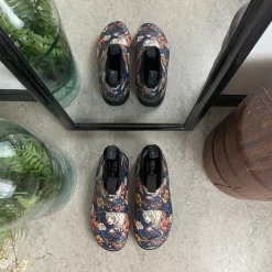 Green Comfort gummistøvle i tigerprint med svangstøtte