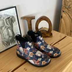 Green Comfort gummistøvle i tigerprint med svangstøtte