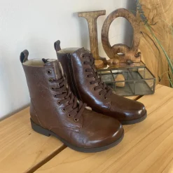 Green Comfort vinterstøvle med uldfor i brun