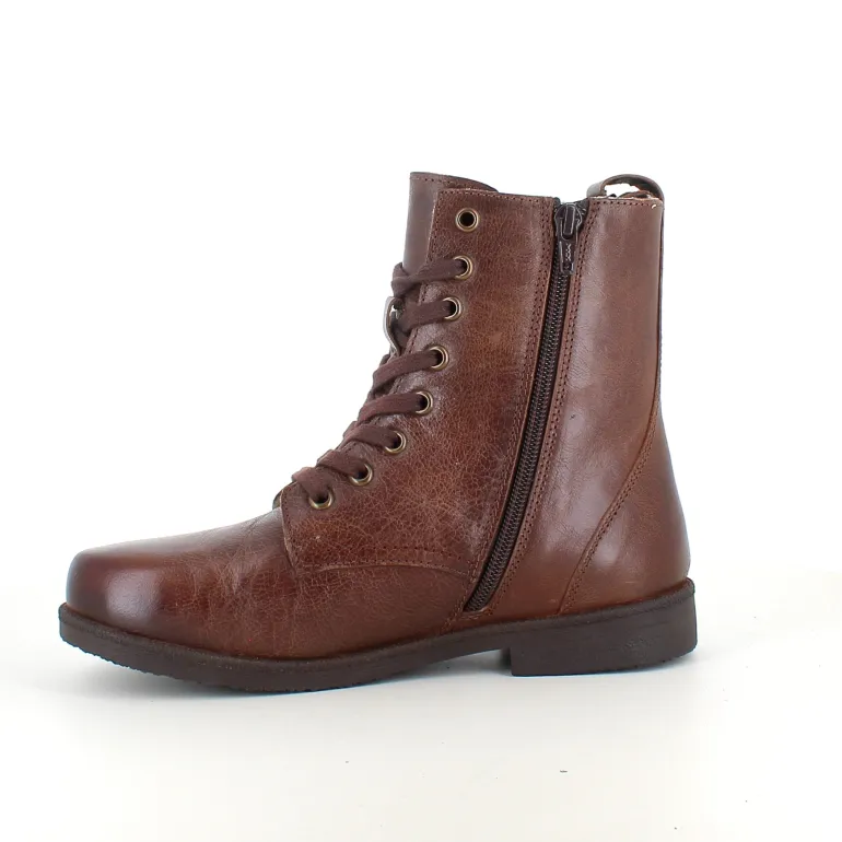 Green Comfort vinterstøvle med uldfor i brun