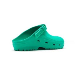 Grøn Autoklaverbar clog med antistatiske skridhæmmende såler