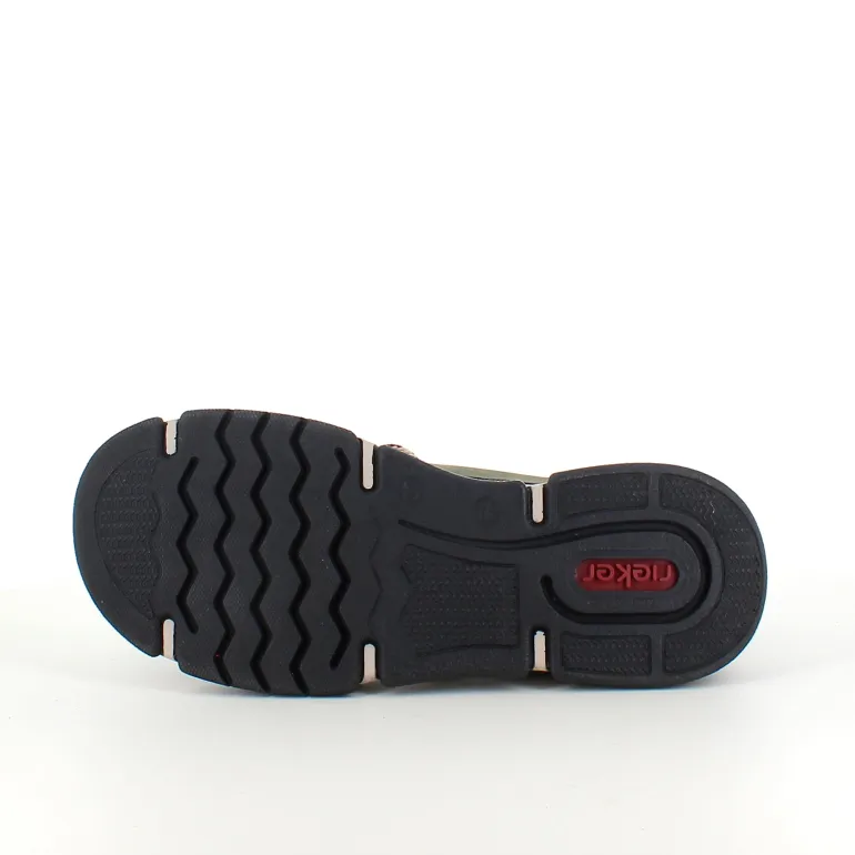 Grøn sneakers fra Rieker med god stødabsorbering