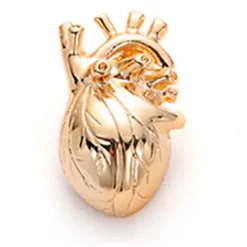 Guld hjerte pin