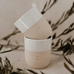 Han's krus- Håndlavet keramik krus uden hank