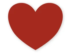 Hjertenavneskilt til kitlen med nål