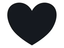 Hjertenavneskilt til kitlen med nål