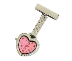 Hjerteur med krystaller og gravering