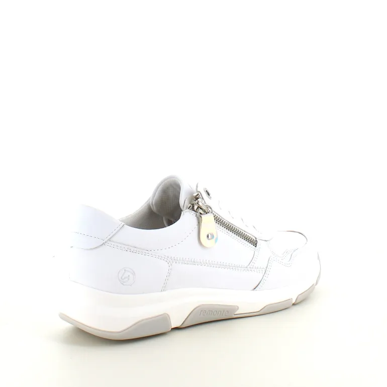Hvid Remonte sko i skind med fremragende svangstøtte.