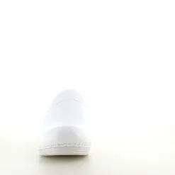 Hvid Sanita tøffel træsko med fleksibel bund