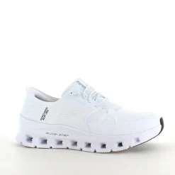 Hvid Skechers Slip-Ins sko med masser af støddæmpning