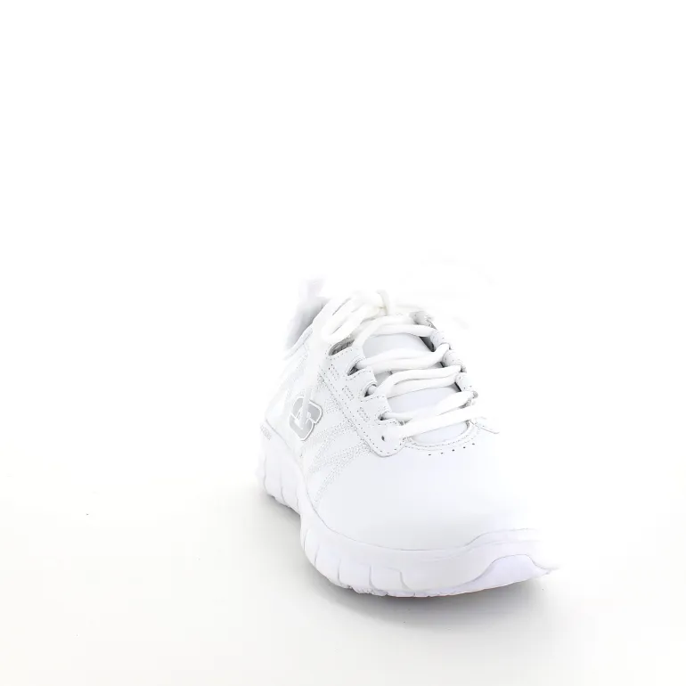 Hvid Skechers work med memory foam