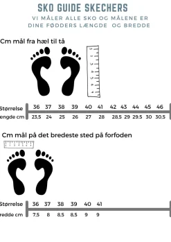 Hvid skind slip-in sko fra Skechers