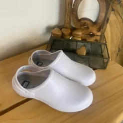 Hvid skridsikker clog træsko