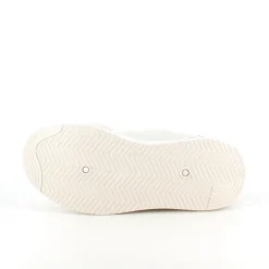 Hvid sommersko med sølv effekter