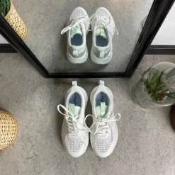 Hvide letvægtssko med Nonslip ydersål