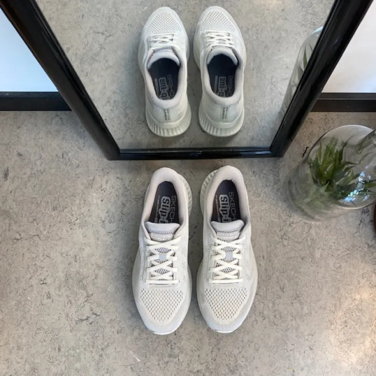 Hvide Skechers Slip-Ins til herre