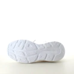 Hvide slip-on sko med strikoverdel