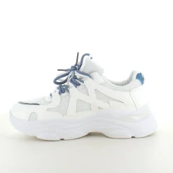 Hvide sportssko med ekstra hælstøddæmpning