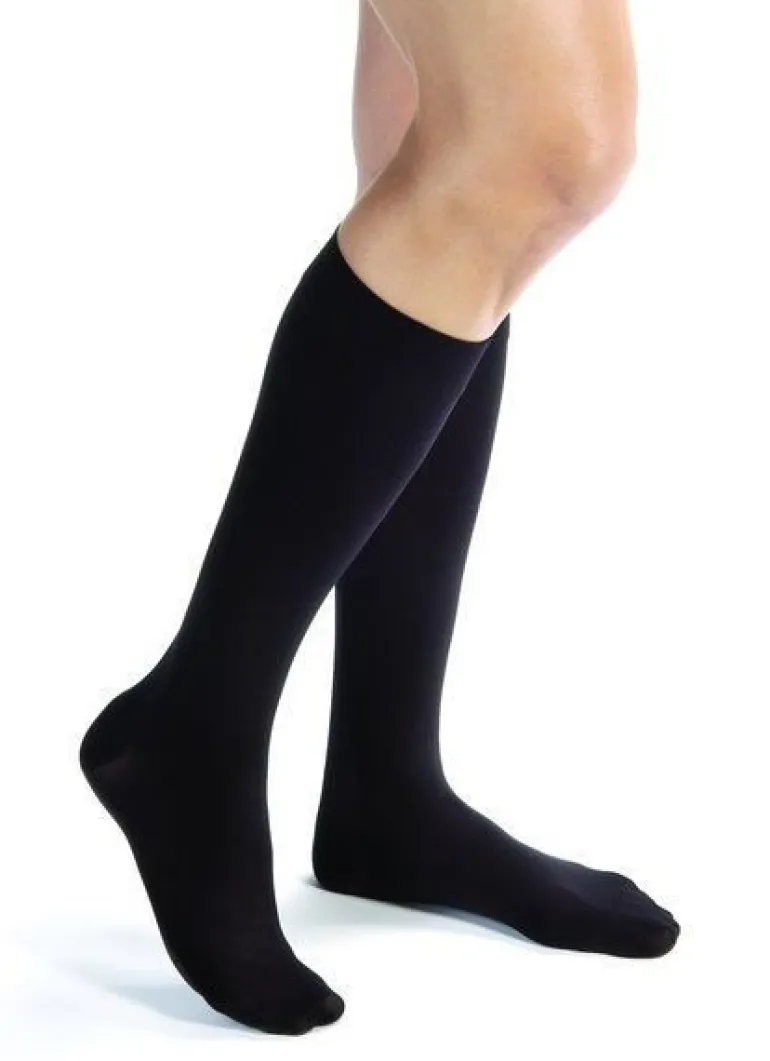 Jobst opaque strømpe i sort ccl. 2 regular