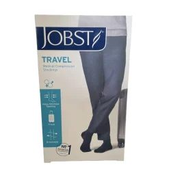 Jobst rejsestrømper i sort klasse 1 med tå