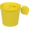Kanylebøtte 1500 ml, gul og rund
