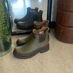 Klassisk grøn Woden gummistøvle med kort skaft