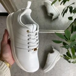 Klassisk hvid læder sko fra Gaitline