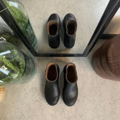 Klassisk sort Woden gummistøvle med kort skaft