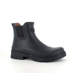 Klassisk sort Woden gummistøvle med kort skaft