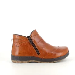 Kort støvle i brun skind fra Green Comfort