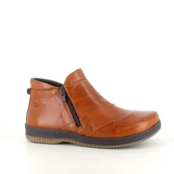 Kort støvle i brun skind fra Green Comfort