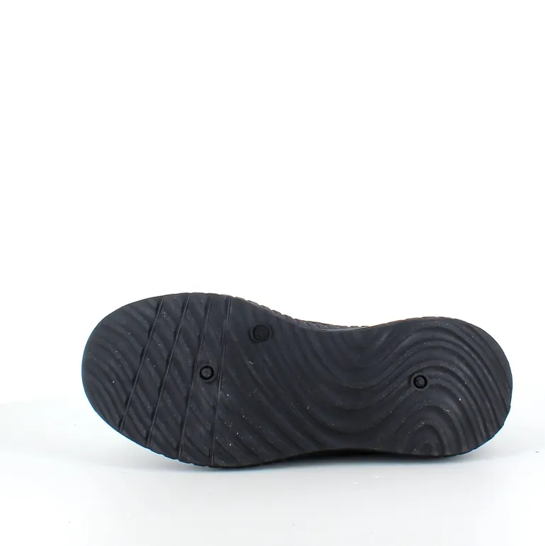 Letvægts sort slip-on sko