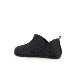 Lækker mørkegrå filt hjemmesko til kvinder