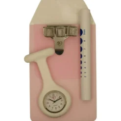 Lommebeskytter, penholder, penlygte og ur