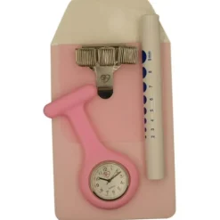 Lommebeskytter, penholder, penlygte og ur