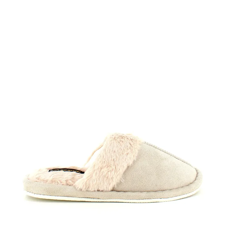 Lys grøn hjemmesko med synlig pelskant