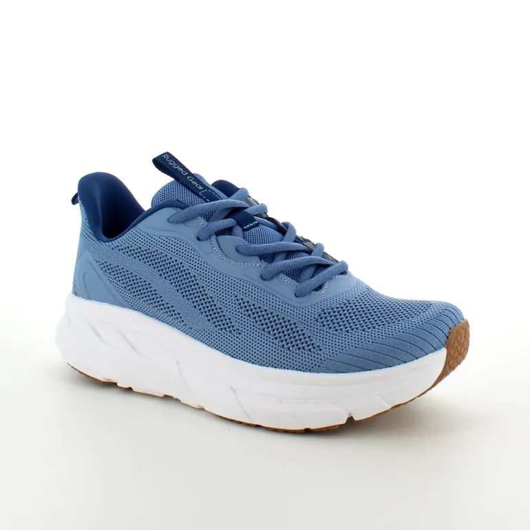 Lyseblå åndbar sko med god bredde