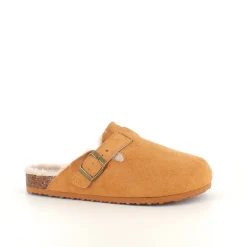 Lysebrun Slip on hjemmesko