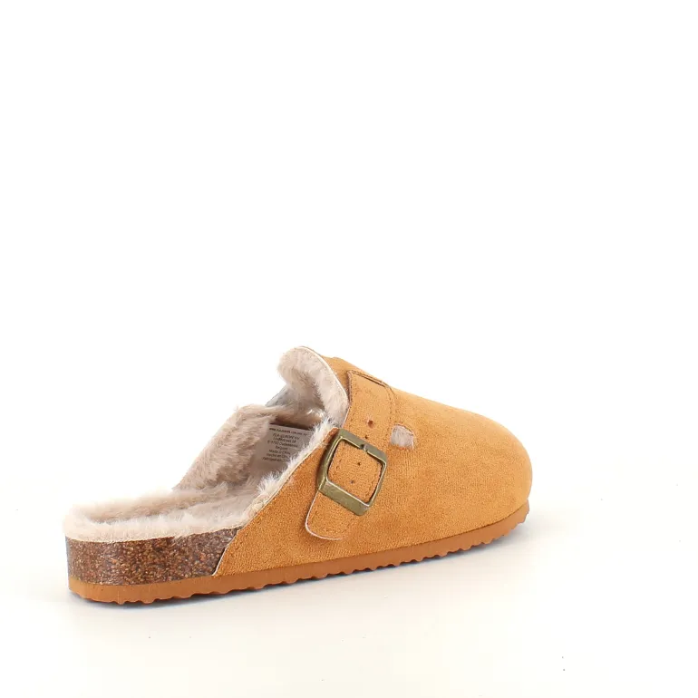 Lysebrun Slip on hjemmesko