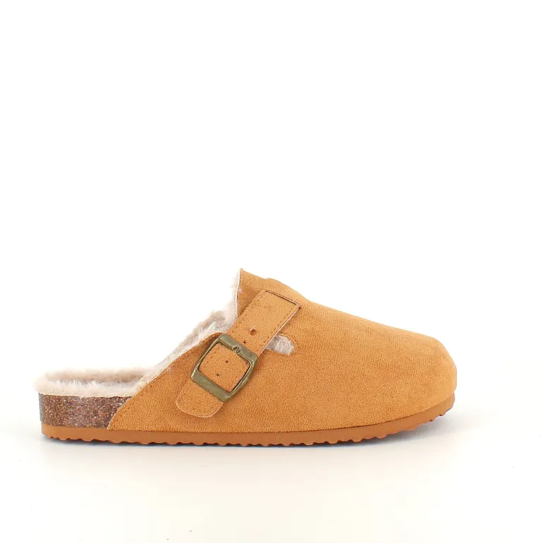 Lysebrun Slip on hjemmesko