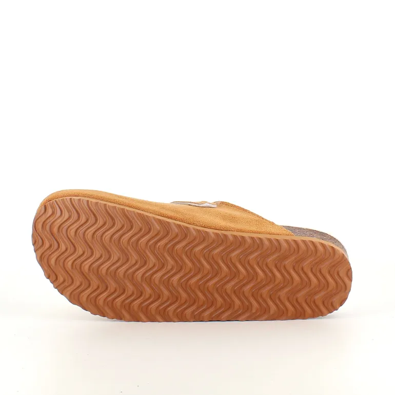 Lysebrun Slip on hjemmesko