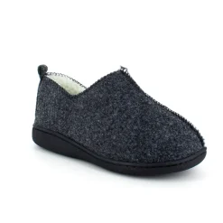 Meget blød og behagelig mørkegrå hjemmesko